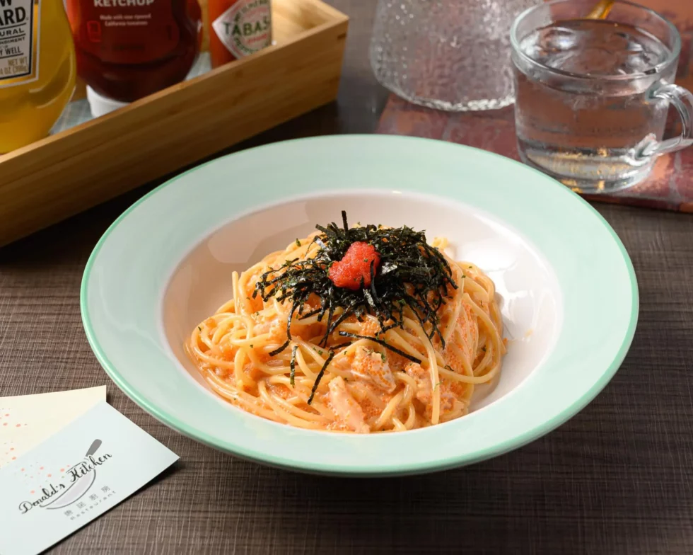 蟹肉明太子奶油義大利麵